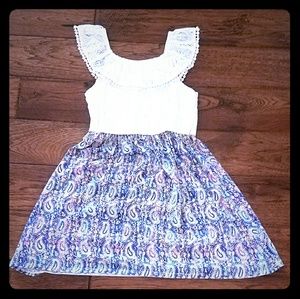 Lace and Rainbow colored dress